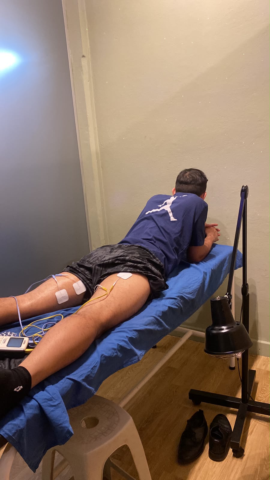 Sesión de electroterapia